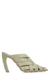 Bottega Veneta Mule Alfie Travertine In Green