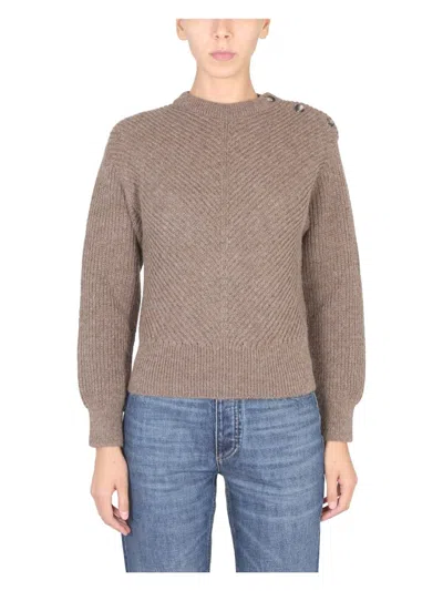 Bottega Veneta Women's Alpaca Knit With Chevron Pattern