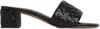 Bottega Veneta Black Mules With Intreccio Motif In Leather Woman In Black