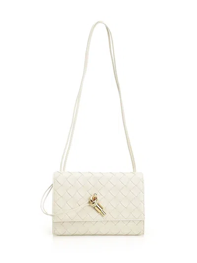 Bottega Veneta Women "andiamo" Clutch Bag In White