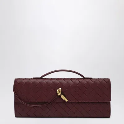 Bottega Veneta Women Andiamo Clutch Barolo With Handle In Red