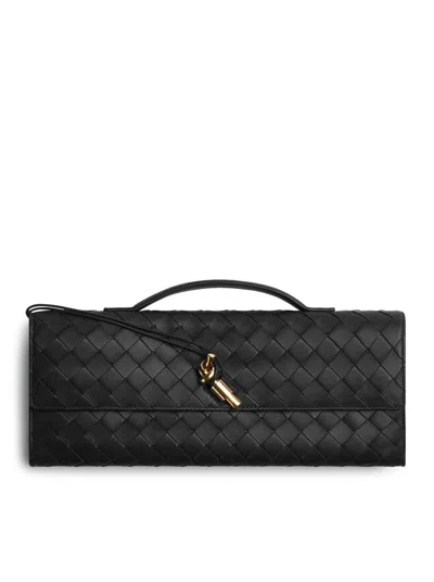 Bottega Veneta Women Black Andiamo Clutch, Onesize Luxury Clutches For Women Darveys