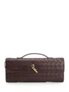 Bottega Veneta Women "andiamo" Clutch In Burgundy