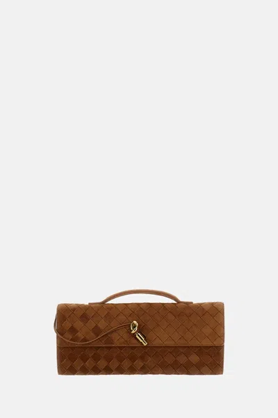 Bottega Veneta Women Andiamo Clutch In Purple