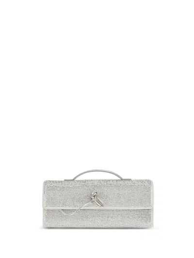 BOTTEGA VENETA BOTTEGA VENETA WOMEN ANDIAMO CLUTCH WITH RHINESTONES