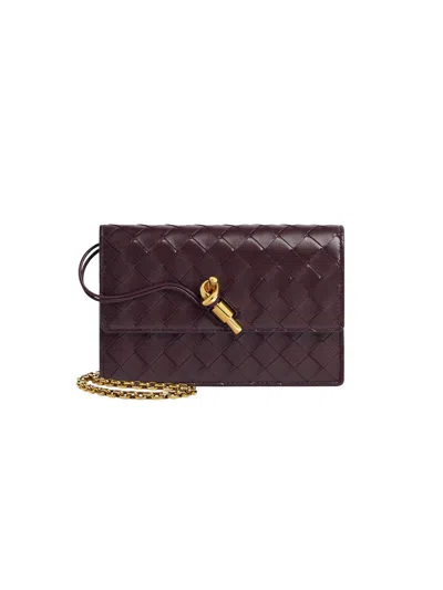Bottega Veneta Women's Andiamo Intrecciato Leather Chain Pouch