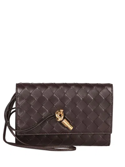 Bottega Veneta Women Andiamo Leather Wallet On Chain In Multi