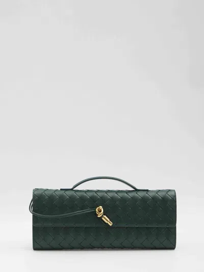 Bottega Veneta Women Andiamo Long Clutch In Green