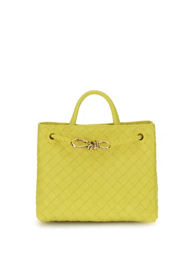 Bottega Veneta Womens Sulfur-muse B-sulfur Andiamo Small Leather Top-handle Bag In Yellow
