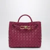 Bottega Veneta Women Andiamo Small Bag Cyclamen-coloured Bag In Burgundy