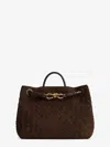 Bottega Veneta Women Andiamo Suede Shoulder Bag With Knot Detail In Multi