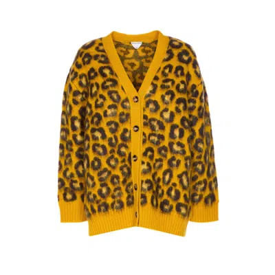 BOTTEGA VENETA BOTTEGA VENETA WOMEN ANIMALIER CARDIGAN