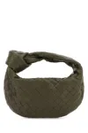 Bottega Veneta Women Army Green Nappa Leather Mini Jodie Handbag