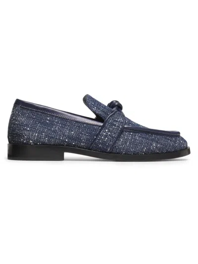 Bottega Veneta Denim Astaire Loafers In Blue
