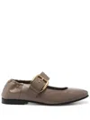 Bottega Veneta Taupe Astaire Mary-jane Ballerina Flats