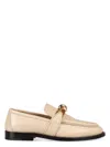 Bottega Veneta Astaire Leather Loafers In Gold