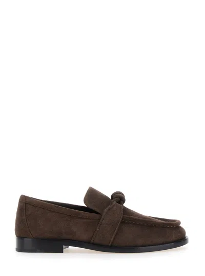 BOTTEGA VENETA BOTTEGA VENETA WOMEN ASTAIRE LOAFER LEATHER KNOT SOFT SUEDE