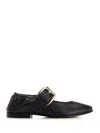 Bottega Veneta Mary Jane Astaire Ballet Fl In Black