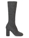 Bottega Veneta Atomic Wool Sock Boot In Grey