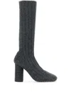 Bottega Veneta Women Atomic Knitted Wool Boots In Gray