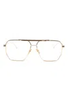 Bottega Veneta Women Aviator Occhiali In Gold