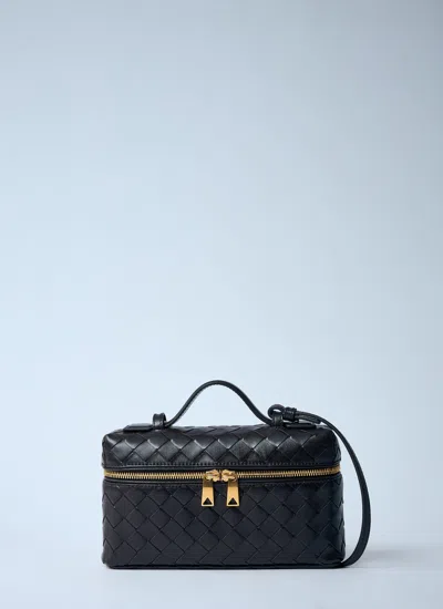 Bottega Veneta Women Bang Bang Crossbody Bag In Black