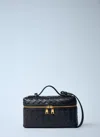 Bottega Veneta Womens Nocturnal-gold Bang Bang Intrecciato Leather Cross-body Bag In Black