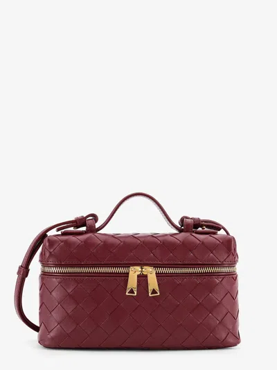 Bottega Veneta Women Bang Bang Leather Vanity Case With Intrecciato Motif In Multi