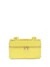 Bottega Veneta Bang Bang Intrecciato Leather Vanity Case In Yellow
