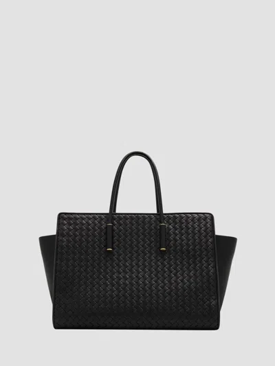 Bottega Veneta Women's Barbara Intrecciato Structured Leather Tote Bag