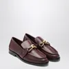 Bottega Veneta Astaire Embellished Leather Loafers In Burgundy