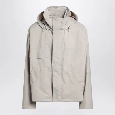 Bottega Veneta Women Beige Technical Nylon Jacket In Gray