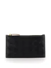 Bottega Veneta Women Black Cardwallet With Zip And Intrecciato Motif In Leather Woman
