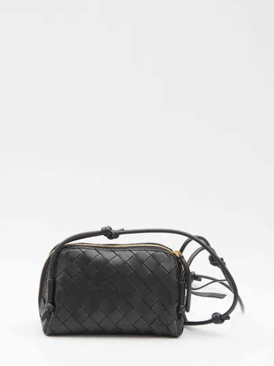 Bottega Veneta Women Black Intrecciato Concert Bag