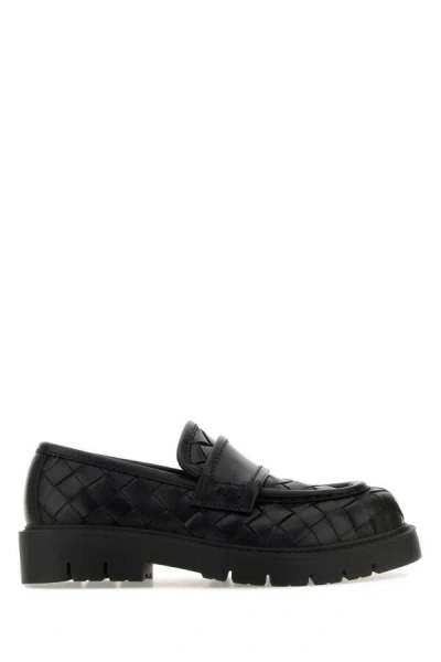 BOTTEGA VENETA BOTTEGA VENETA WOMEN BLACK LEATHER HADDOCK LOAFERS