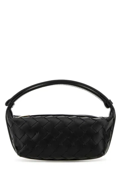Bottega Veneta Women Black Leather Handbag