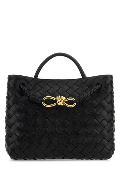 Bottega Veneta Women Black Leather Small Andiamo Handbag