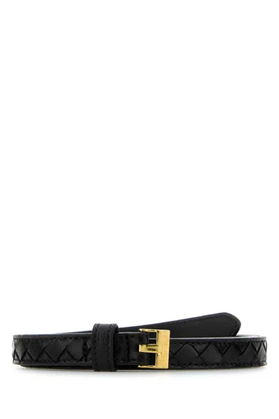 Bottega Veneta Women Black Nappa Leather Belt