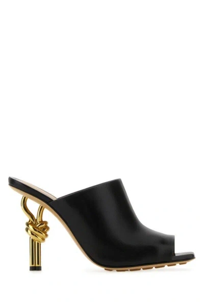 Bottega Veneta Women Black Nappa Leather Knot Mules