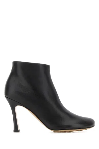 Bottega Veneta Women Black Nappa Leather Rana Ankle Boots In Multi