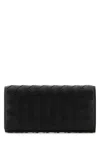 Bottega Veneta Women Black Leather Intrecciato Wallet In Black