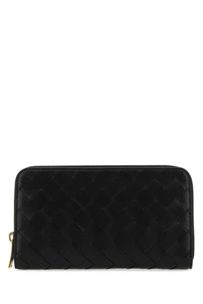 BOTTEGA VENETA BOTTEGA VENETA WOMEN BLACK NAPPA LEATHER WALLET