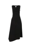 Bottega Veneta Stretch Cotton Mini Dress For Women In Black