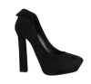 Bottega Veneta Women's Black Suede Platform Heel Pump (36.5 Eu / 6.5 Us) In Black