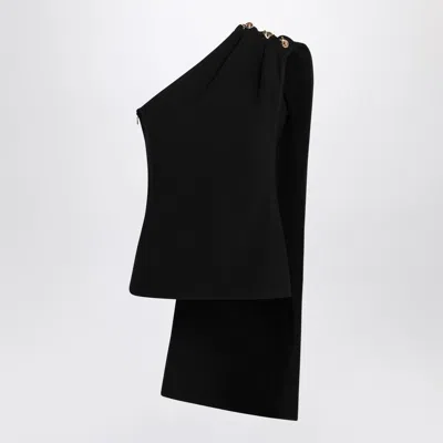BOTTEGA VENETA BOTTEGA VENETA WOMEN BLACK TOP IN VISCOSE CRÊPE AND WOOL