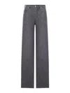 Bottega Veneta Black Washed Palazzo Jeans In Black