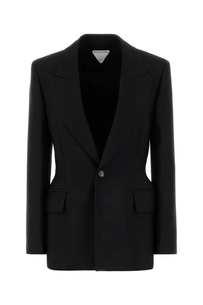BOTTEGA VENETA BOTTEGA VENETA WOMEN BLACK WOOL BLAZER
