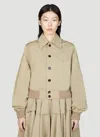 Bottega Veneta Relaxed-fit Button-down Jacket In Cream