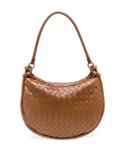 Bottega Veneta Women Borsa A Spalla Gemelli Media In Brown