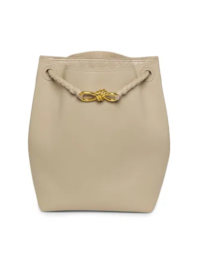 Bottega Veneta Borsa Leather Shoulder Bag In Burgundy